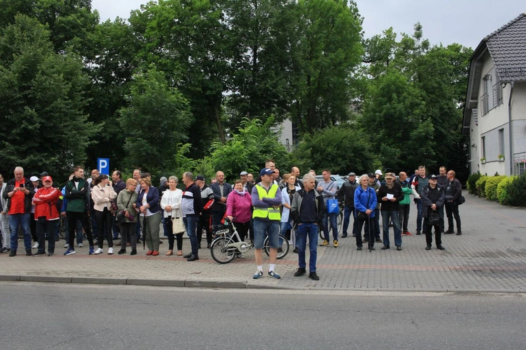 Protest przeciwko likwidacji Walcowni Rur Andrzej w Zawadzkiem