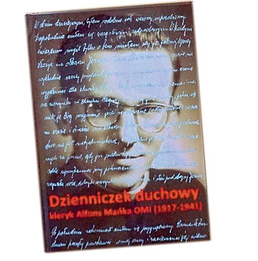 Zdjęcie z okładki „Dzienniczka duchowego” młodego oblata, Wydawnictwo św. Macieja Apostoła w Lublińcu. 