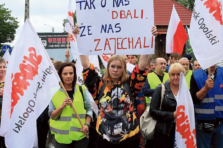 Podczas protestu.