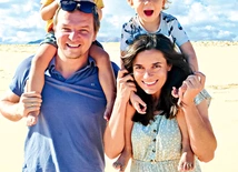 Rodzina w komplecie: tata Michał, mama Dorota i Franek ze Stasiem