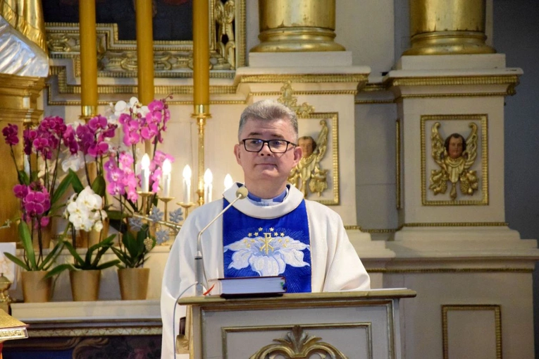 Mszy św. przewodniczył i homilię wygłosił ks. Jacek Mizak.