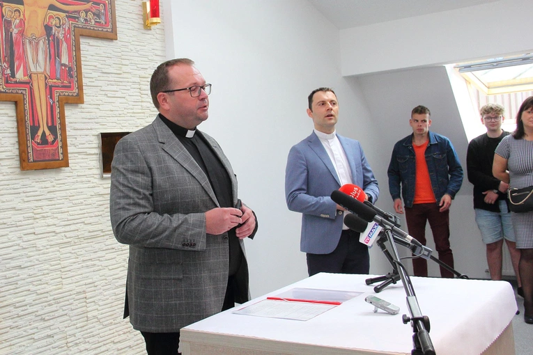 Poświęcenie centrali Caritas