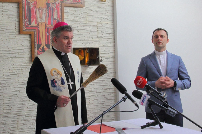 Poświęcenie centrali Caritas
