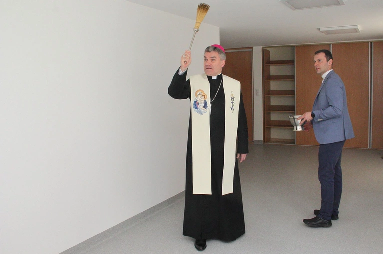 Poświęcenie centrali Caritas
