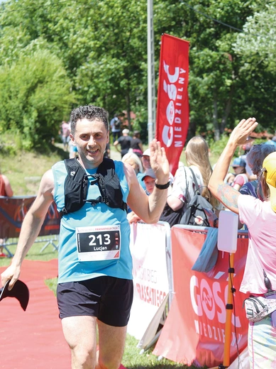 Każdy przekraczający metę był serdecznie witany.