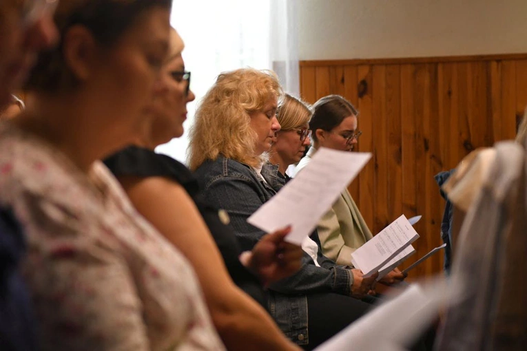 Kościelni muzycy u Pani Cierpliwie Słuchającej