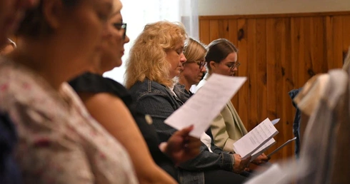 Kościelni muzycy u Pani Cierpliwie Słuchającej