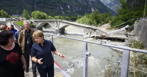 Zniszczenia po ulewnych deszczach w Szwajcarii