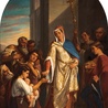 „Św. Elżbieta Portugalska rozdająca jałmużnę” na płótnie z XIX wieku