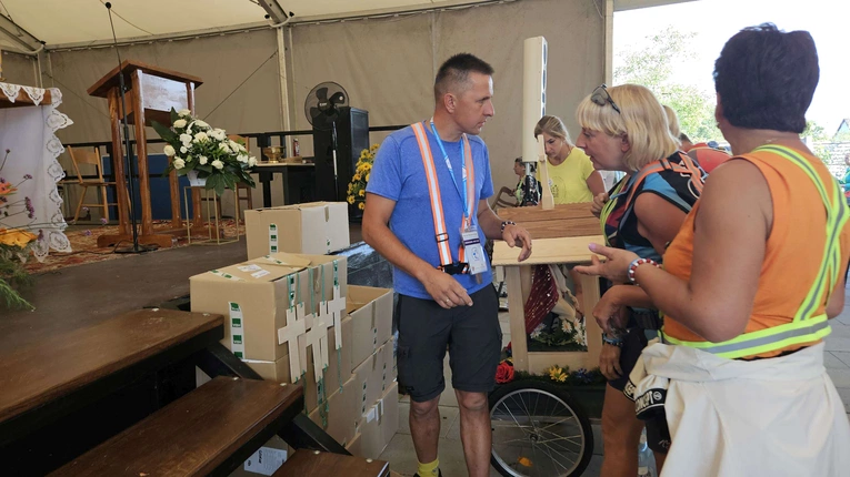 Początek II Rowerowej Pielgrzymki Tarnowskiej