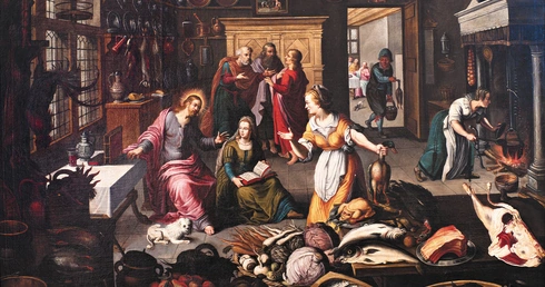 Dylemat gospodyni. Joos Goemare, „Jezus w domu Marty i Marii”