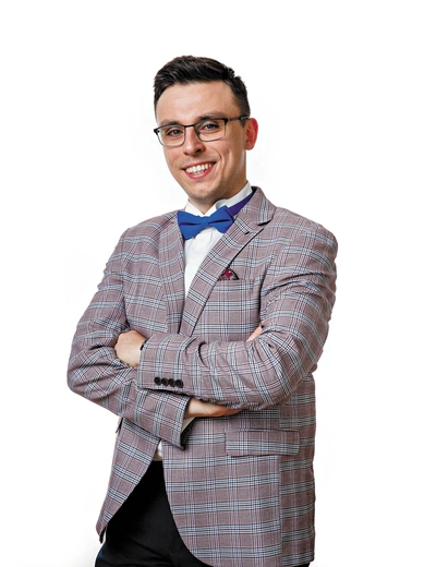 Tobiasz Boral jest trenerem pamięci i rozwoju umysłowego.