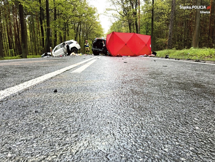 Wypadek w kwietniu br., w którym zginęły dwie osoby. 