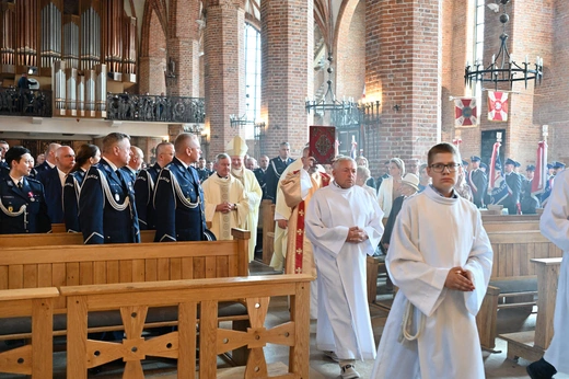 Uroczystości Święta Policji w bazylice św. Brygidy