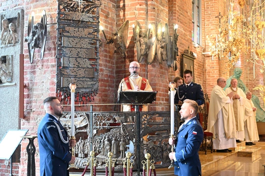 Uroczystości Święta Policji w bazylice św. Brygidy