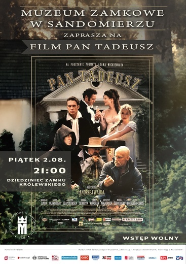 Plenerowa projekcja filmu "Pan Tadeusz"