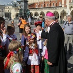 Wyjście 44. Pieszej Pielgrzymki Krakowskiej z Wawelu na Jasną Górę