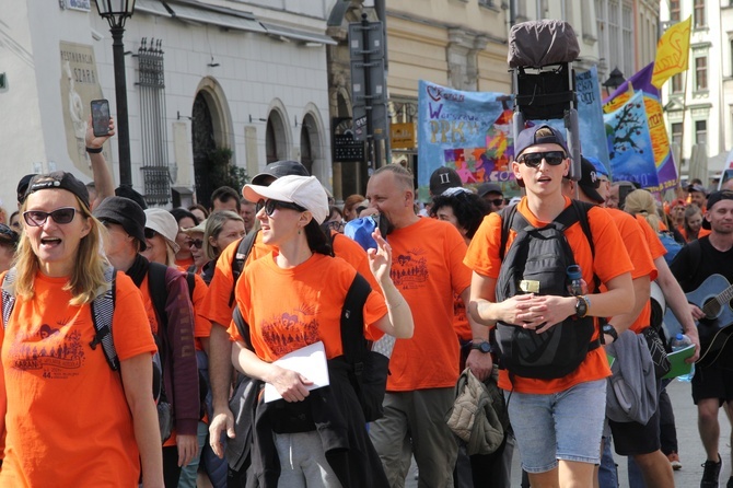 Wyjście 44. Pieszej Pielgrzymki Krakowskiej z Wawelu na Jasną Górę