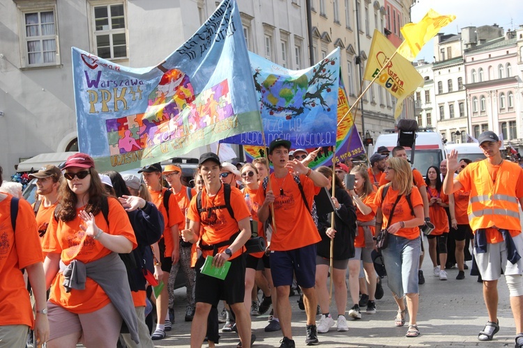 Wyjście 44. Pieszej Pielgrzymki Krakowskiej z Wawelu na Jasną Górę