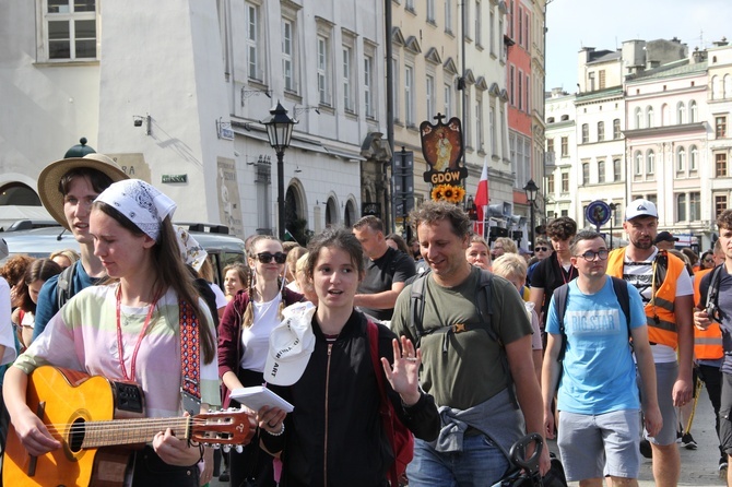 Wyjście 44. Pieszej Pielgrzymki Krakowskiej z Wawelu na Jasną Górę