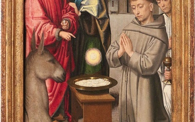 Renesansowy obraz na predelli ołtarza, Gerard David, ok. 1505 r., Toledo Museum of Art, Ohio, USA.