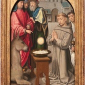 Renesansowy obraz na predelli ołtarza, Gerard David, ok. 1505 r., Toledo Museum of Art, Ohio, USA.