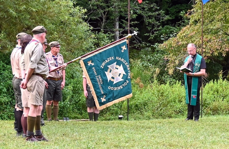 Biskup gliwicki na Światowym Zlocie ZHP w Camp Raven