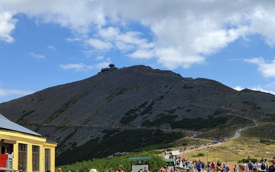 Uczcicli św. Wawrzyńca na Śnieżce