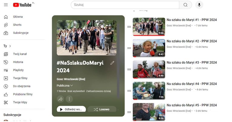 Przeżyjmy to jeszcze raz - obejrzyj wszystkie odcinki vloga "Na szlaku do Maryi"
