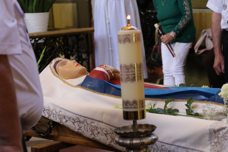 Skępe. Pogrzeb Matki Bożej