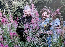 Autorka z kard. Stefanem Wyszyńskim.