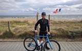 Pastor on bike