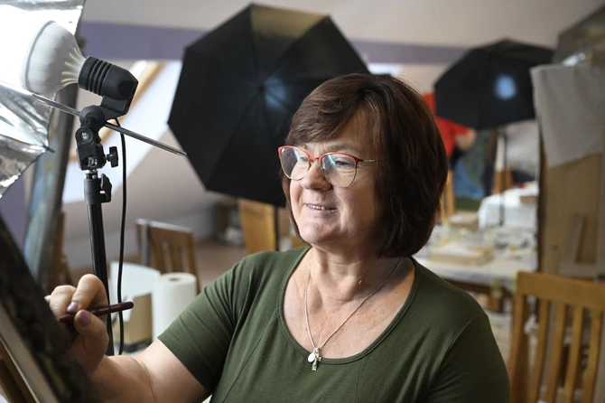 Warsztaty pisania ikon w Skrzatuszu