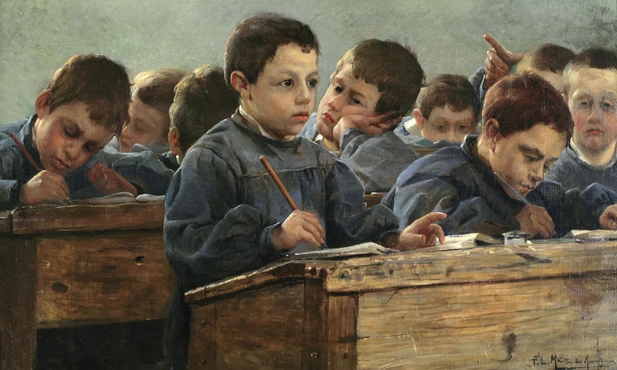 W klasie, 1886 r., Kolekcja prywatna