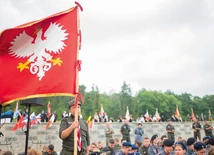 Były obecne m.in. organizacje harcerskie i poczty sztandarowe reprezentujące różne organizacje.