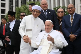 Wielki Imam Nasaruddin Umar i papież Franciszek