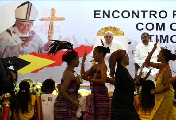 Podczs spotkania z młodymi, Timor Wschodni