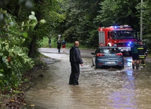 Śląskie: Pogotowie przeciwpowodziowe w powiecie cieszyńskim