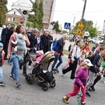 Pielgrzymka dzieci. Wyjście z Przasnysza