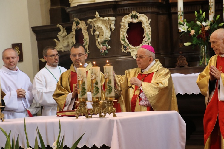 Płock. Obraz Jezusa Miłosiernego w kościele św. Jana Chrzciciela