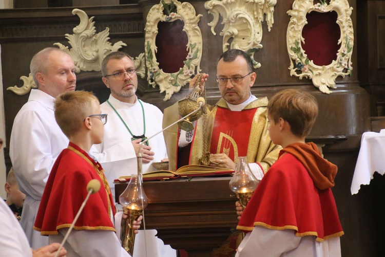 Płock. Obraz Jezusa Miłosiernego w kościele św. Jana Chrzciciela