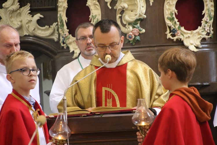 Płock. Obraz Jezusa Miłosiernego w kościele św. Jana Chrzciciela