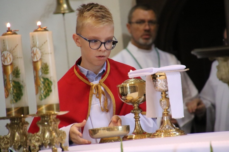 Płock. Obraz Jezusa Miłosiernego w kościele św. Jana Chrzciciela