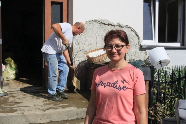 Zniszczenia po powodzi. Opawica, Lenarcice, Krasne Pole, Chomiąża