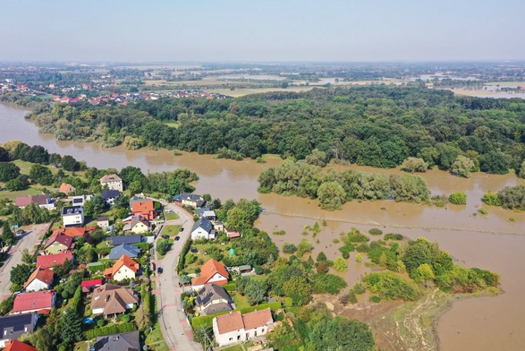 Odra w Oławie dziś