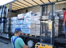 Pięć transportów od Caritas dla powodzian