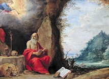David Teniers młodszy Wizja św. Hieronima olej na blasze, ok. 1640 Muzeum Sztuk Pięknych, Dijon (Francja)