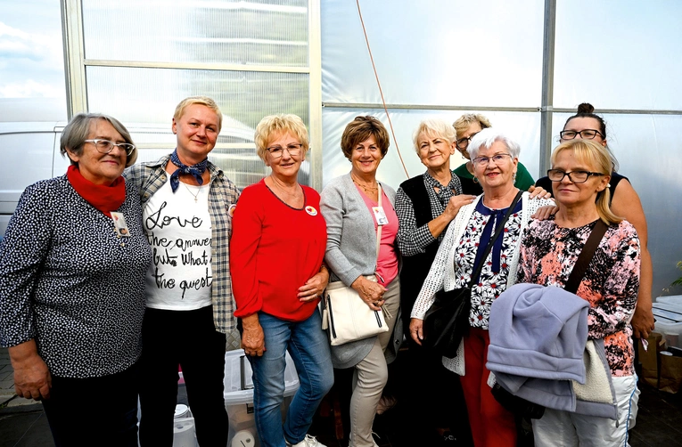 Część ekipy hospicyjnej z Katarzyną Wrońską (druga z lewej).
