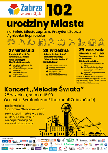 Zabrze. Miasto świętuje 102. urodziny