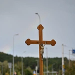 Modlitwa przy gdańskiej ulicy